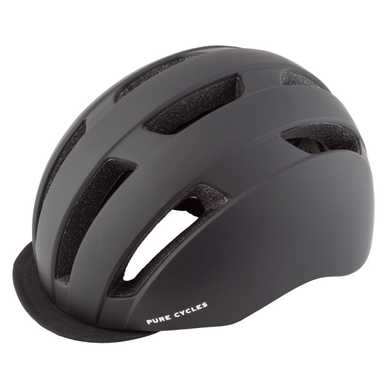 Pure Cycles Commute large black helmet